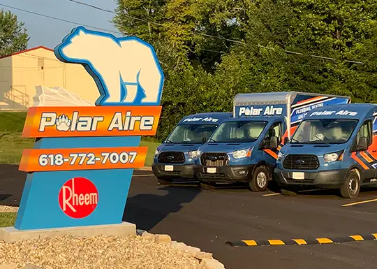 picture of polar aire heating and cooling van