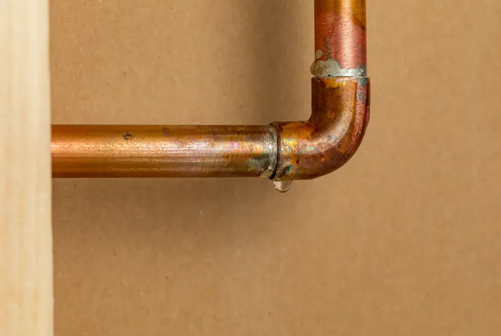 copper pipe leaking water collinsville illinois